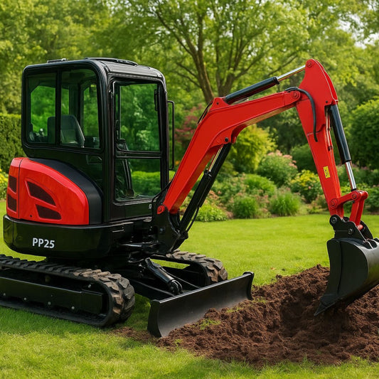 2.5T Mini Excavator with Hydraulic Quick Hitch, A/C & Heater