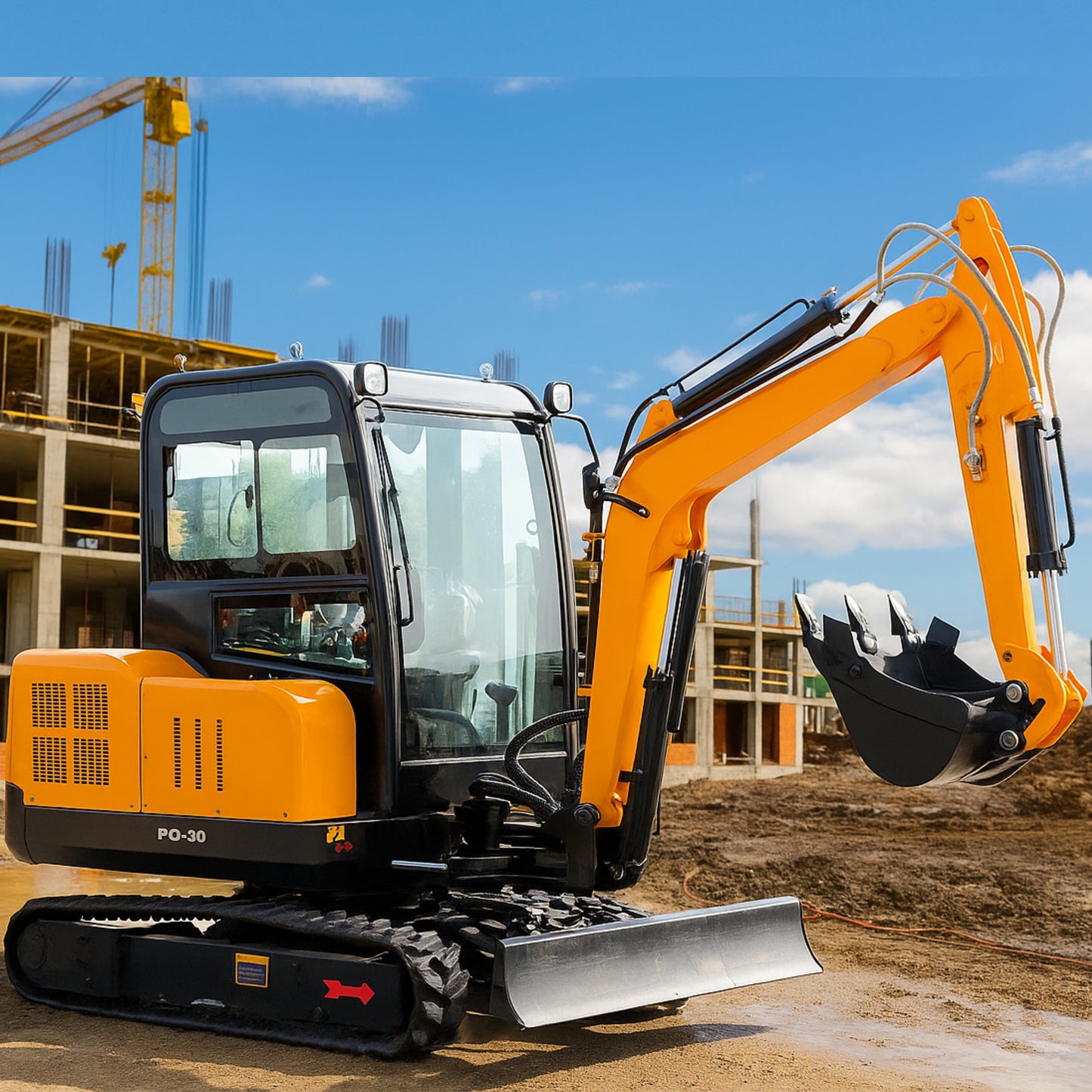 3ton Mini Excavator with Enclosed Cab