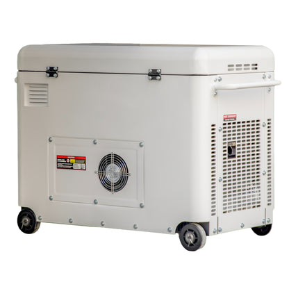 PP-8KVA-DG 8KVA Electric Start Quiet Portable Backup Power Generator for Home, Farm, Workshop & Commercial Use