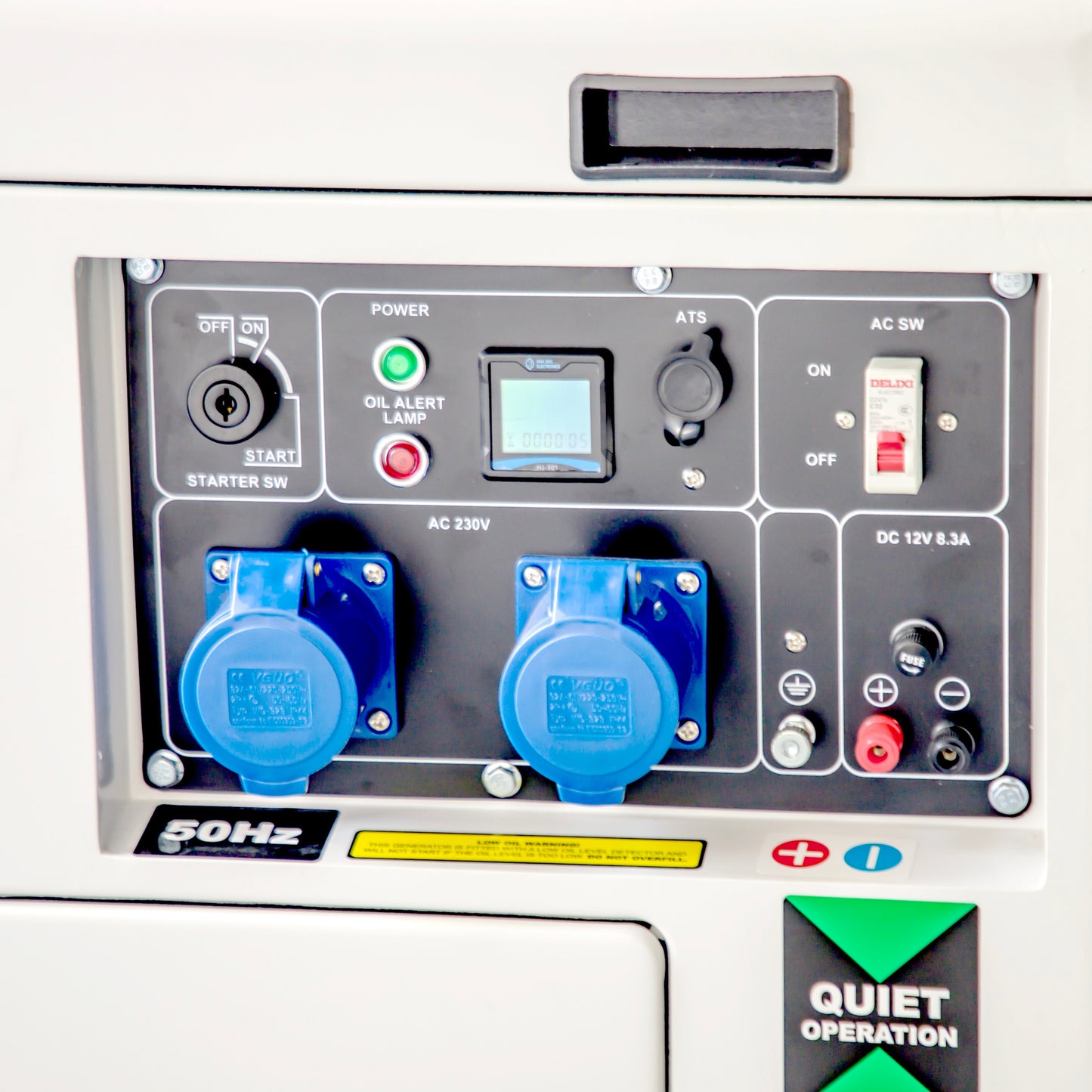 PP-8KVA-DG 8KVA Electric Start Quiet Portable Backup Power Generator for Home, Farm, Workshop & Commercial Use